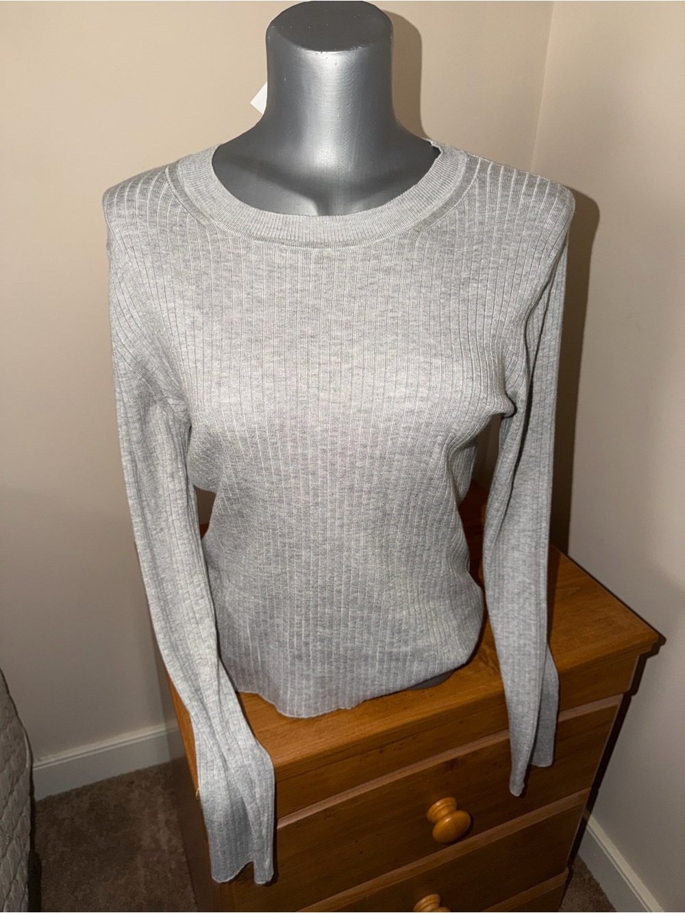 H&M Ribbed Long Sleeve Sweater L